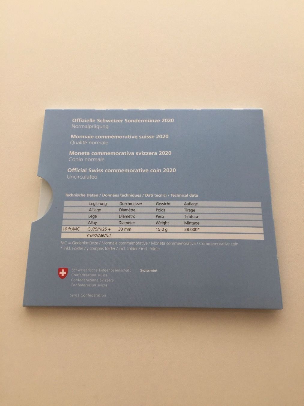 Tutti le monete: Hase 2020 Folder 10.- Auflage nur 1000 Stk. – Nuovo e nell'imballaggio originale da Müswangen venduto da buyin 2