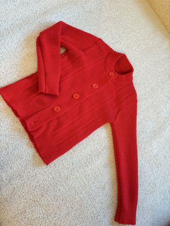 Baby Strickjacke rot size 80