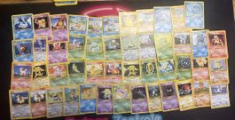 Pokemon -   Base set 66 Verschiedene Karten , Vintage