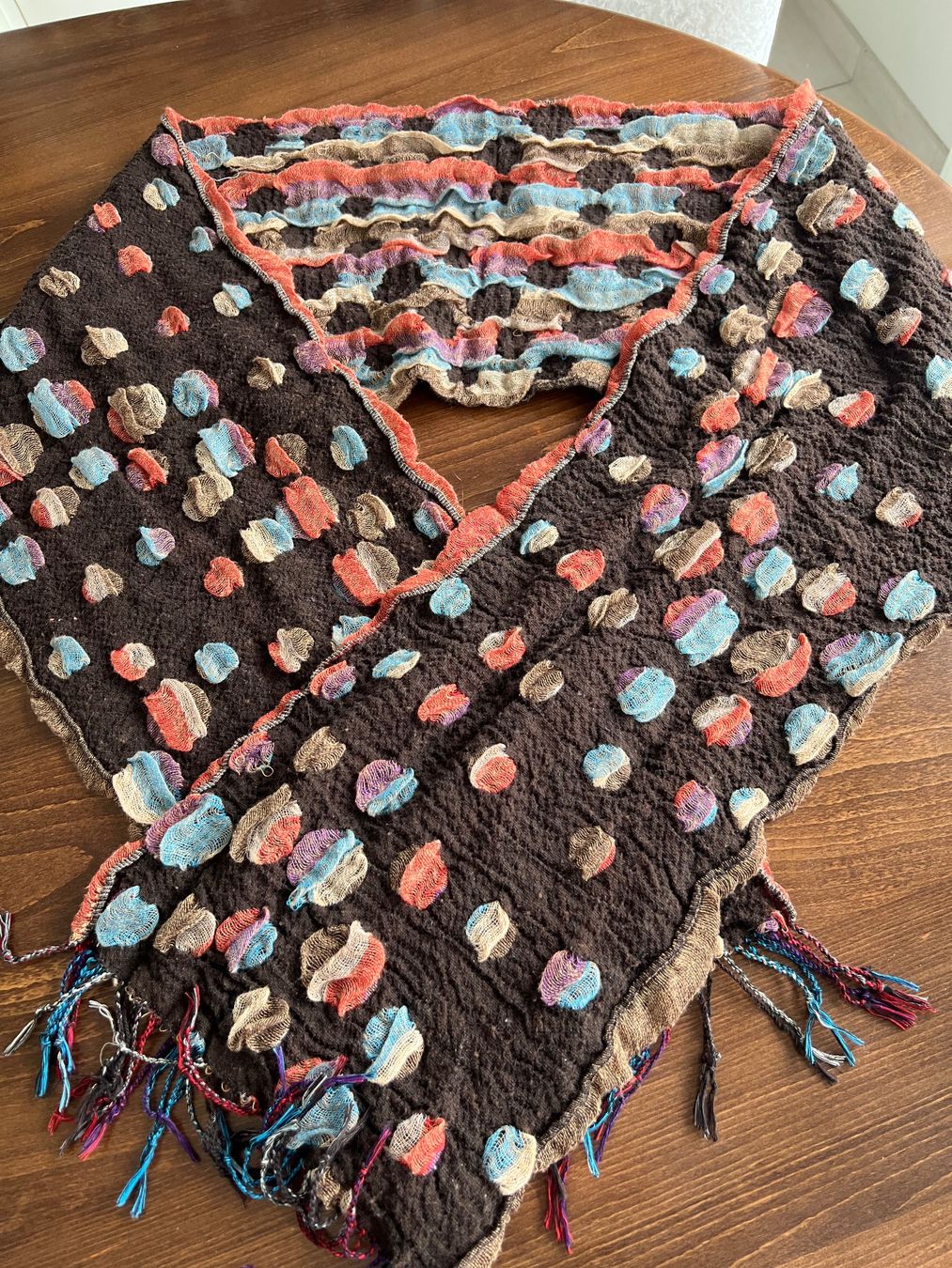 Foulards, Tücher & Schals: Damen Schal Braun Bunt – Gebraucht aus Ebmatingen von Mistelu