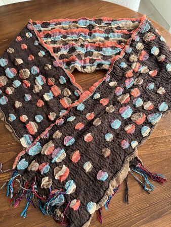 Damen Schal Braun Bunt
