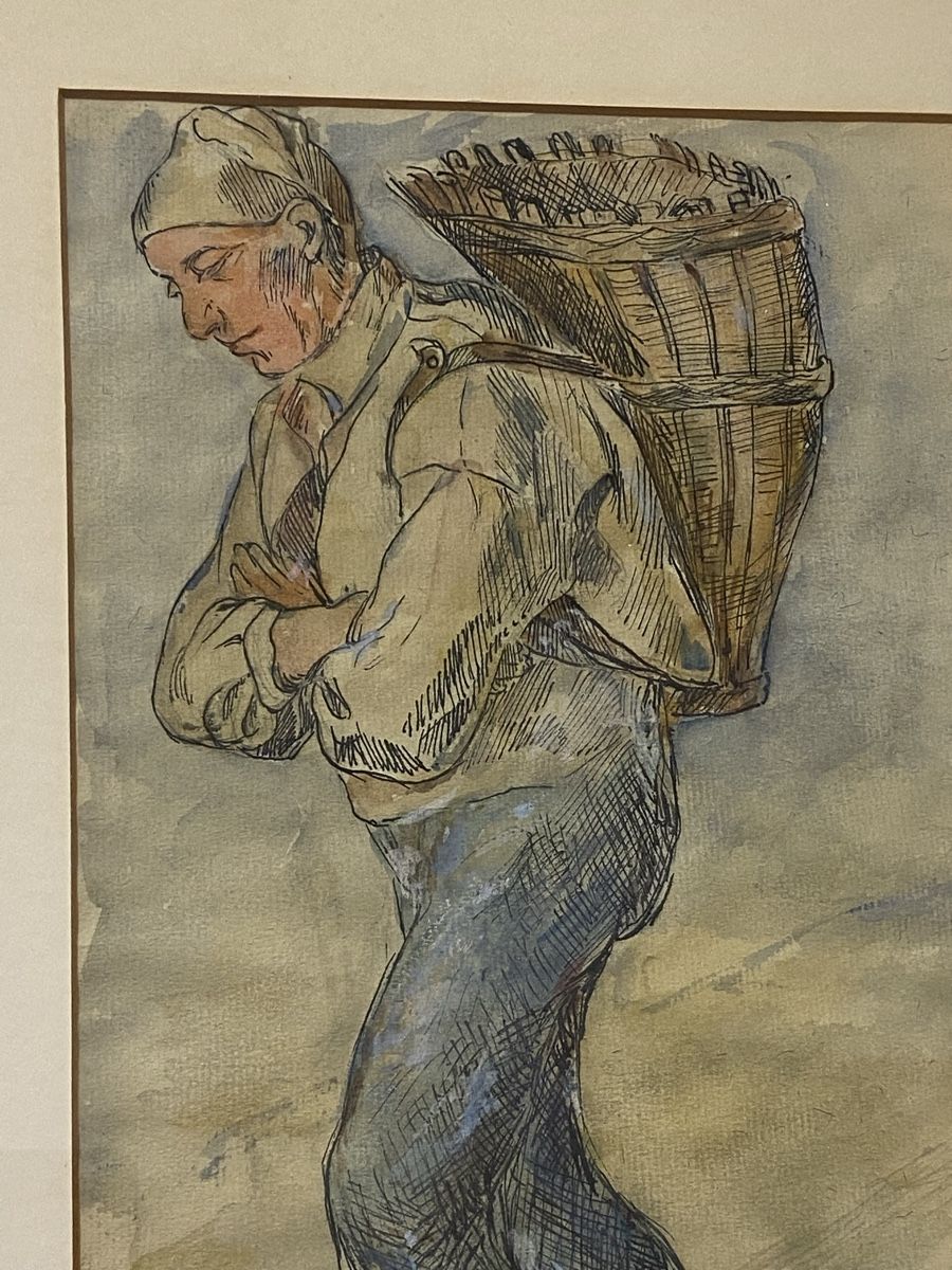 Gemälde: Originale Vintage Zeichnung Sophie Egger Looser – Gebraucht aus Dietikon von brocki-eyra 1