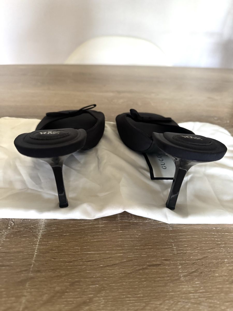 Zara Scarpe da donna: Mule à talon noir avec noeud en taille 41 – Usato da Genève venduto da leapedroli 2