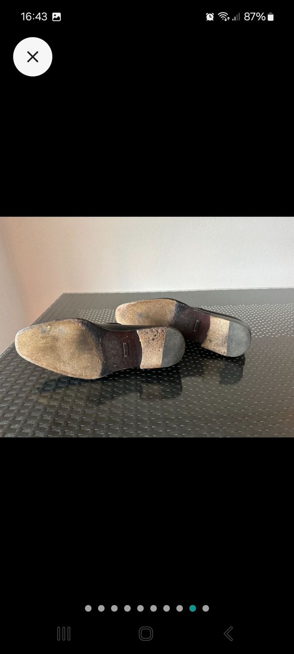 Gucci Scarpe da uomo: Chaussures Gucci en cuir noir, Gr. 43.5 – Usato da Genève venduto da Martinbng 7