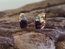 Christian Dior Vintage Clip Ohrringe Baguette