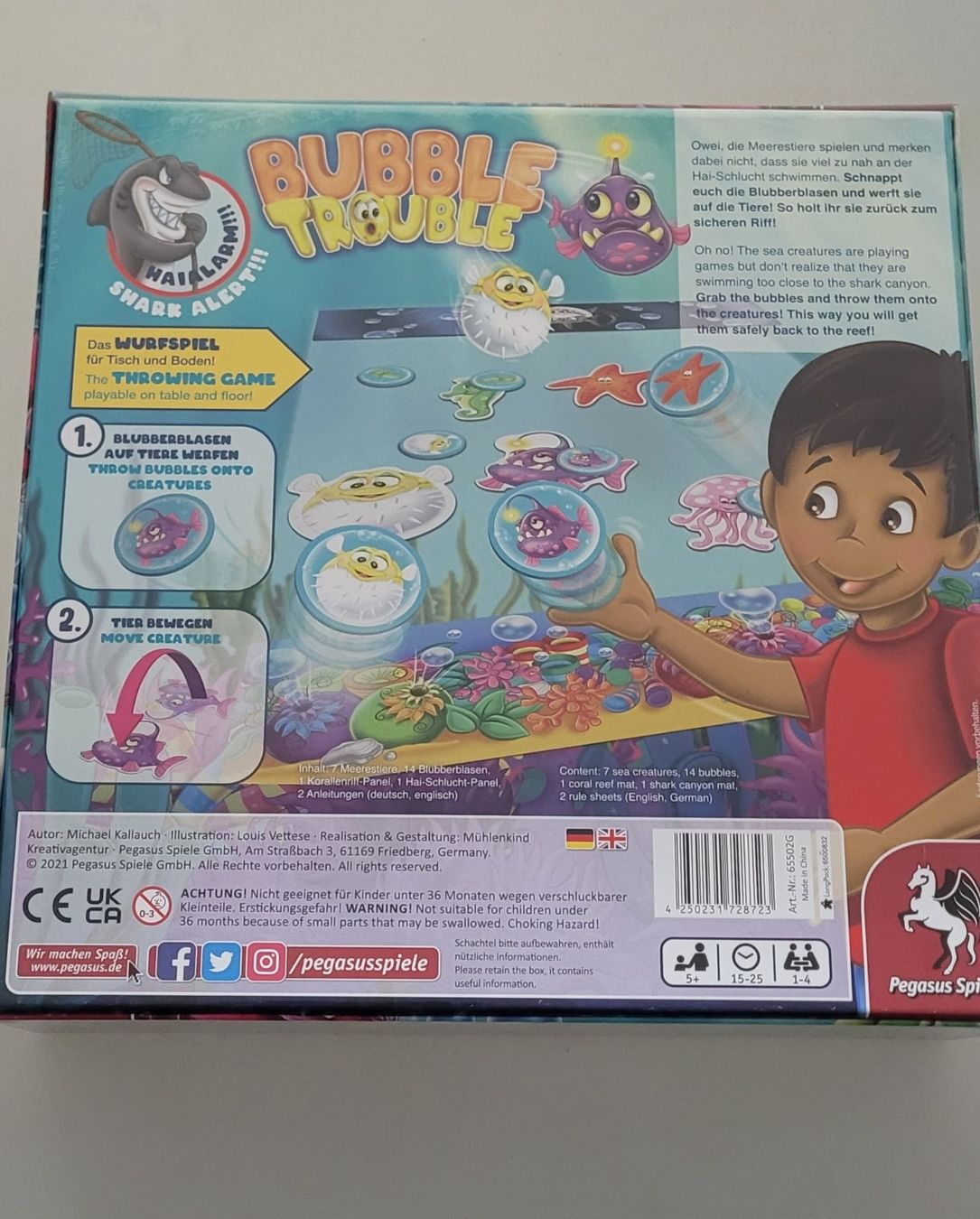 Giochi: Spiel Bubble Trouble Ab 5 Jahren Pegasus – Nuovo e nell'imballaggio originale da Oberuzwil venduto da aseinkaufswelt 1