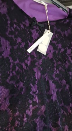 Bottega Elegantes Spitzenshirt  Gr. M Violet Romance