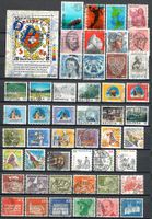 Lot mit 97 verschiedenen Briefmarken aus der Schweiz ab 1.-
