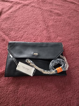 Damen Tasche schwarz David Jones mit Kette neu