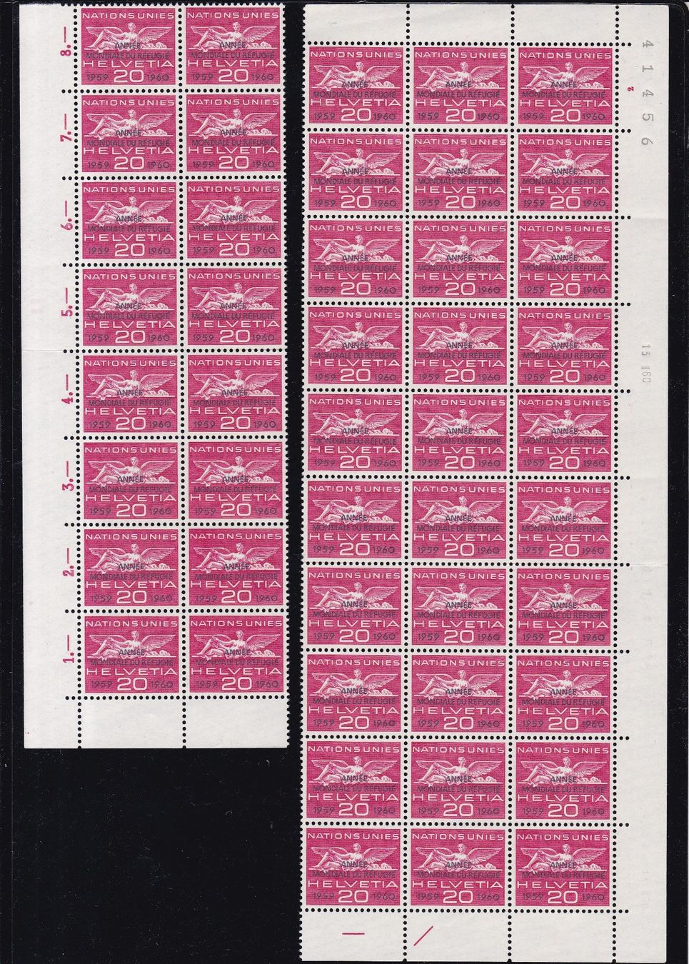 Alle Briefmarken: Bogenstücke & FDCs "Genfer Ämter" – Gebraucht aus Münchwilen AG von Nesar