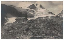 Panixerpass mit Schutzhütte und Hausstock, um ca. 1920