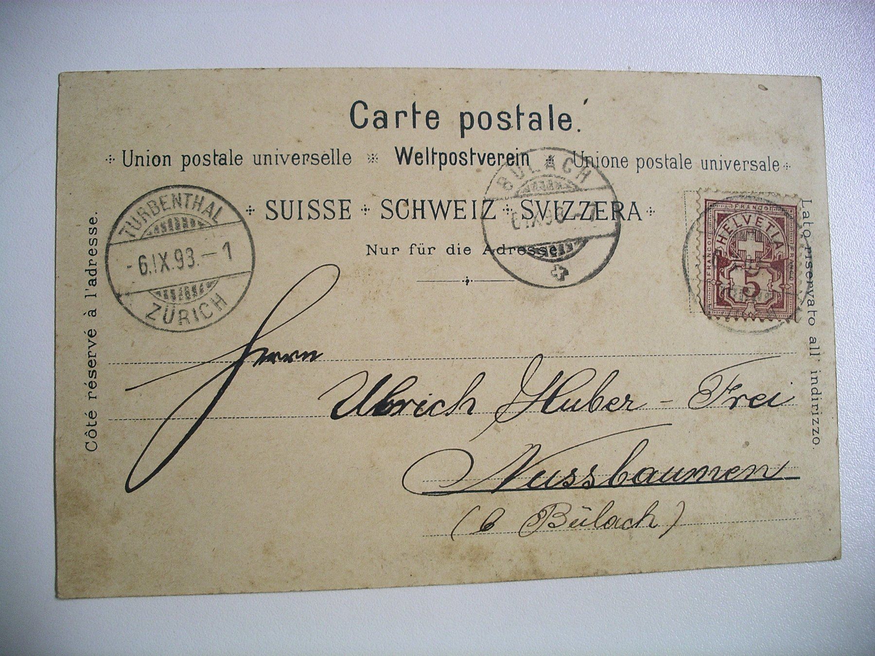 Cartoline postali: farbigeLithoAK  Gruss vom HÖRNLI – Usato da Oberhofen am Thunersee venduto da luuping99 1