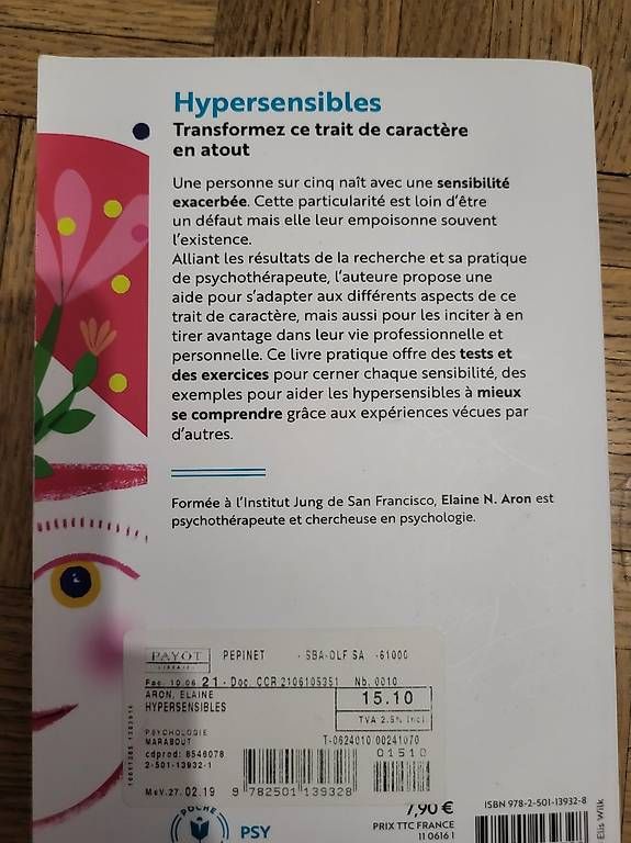 Libri: Hypersensible de Elaine N. Aron – Usato da Lausanne venduto da sar_yyb7 1