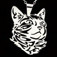 😺Süßer, atemberaubender Katzenanhänger mit Halskette 🐈‍⬛💫