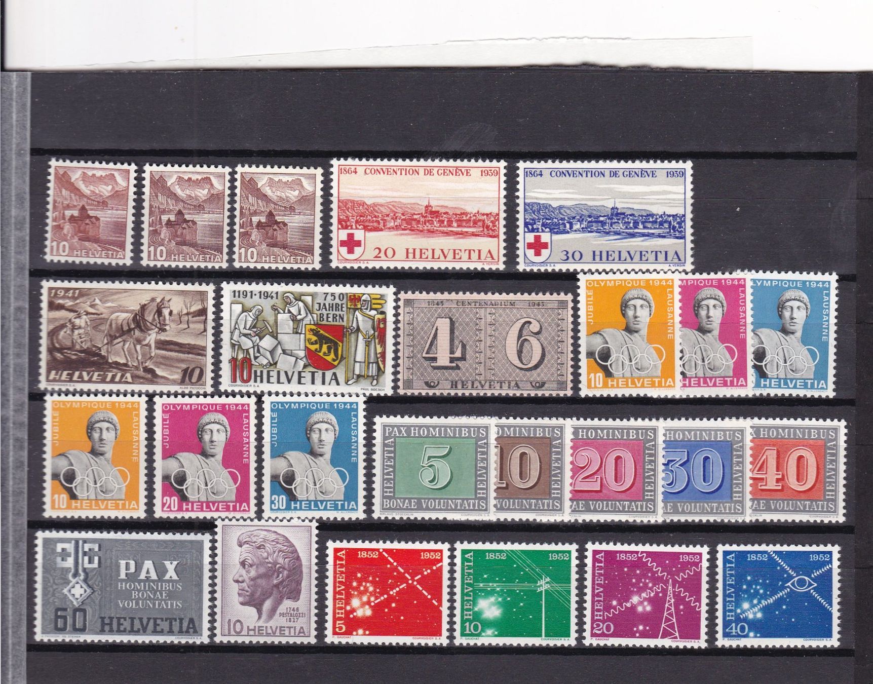 Alle Briefmarken: SCHWEIZ  -  Postfrisch-Lot – Neu (gemäss Beschreibung) aus Gretzenbach von Sikim