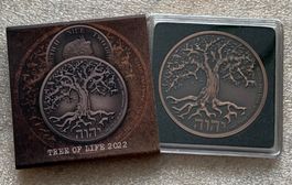1 Unze Silber - Niue Tree of Life 2022 Antik Finish coppered