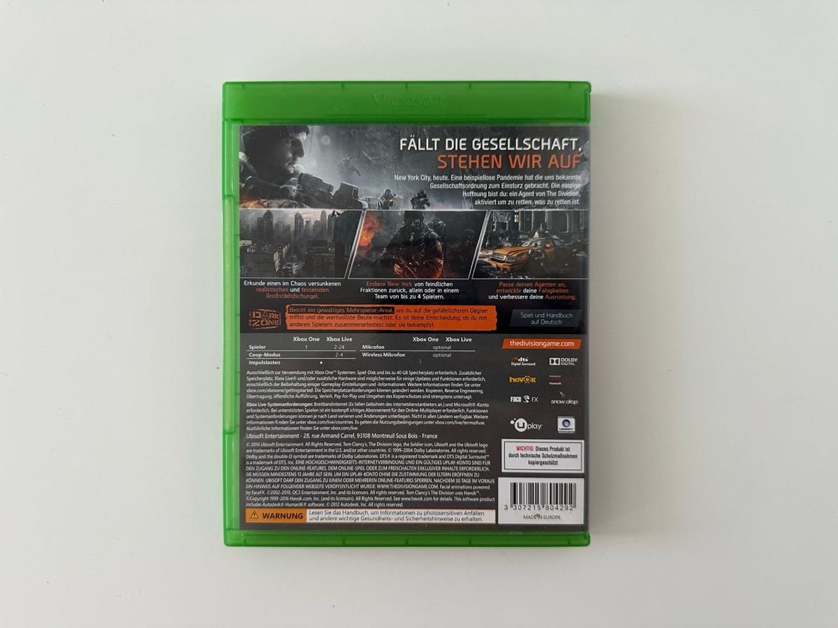 Giochi: Tom Clancy's The Division, Xbox One Series X – Usato da Couvet venduto da Aura_aura 2