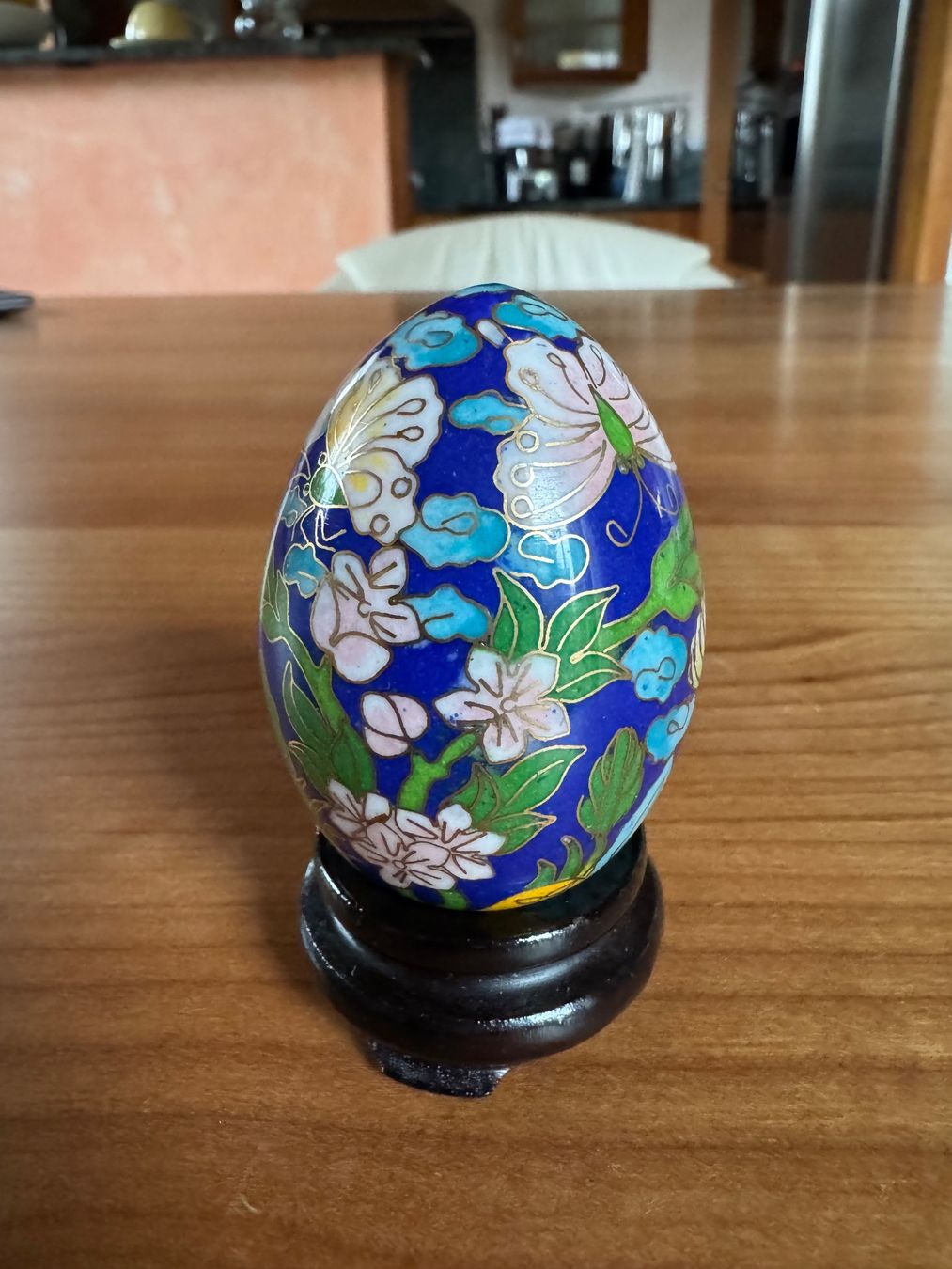 Alle Dekorationen: Cloisonné Chinesisches Osterei Handbemahlt – Gebraucht aus Therwil von rowe-spezial 1