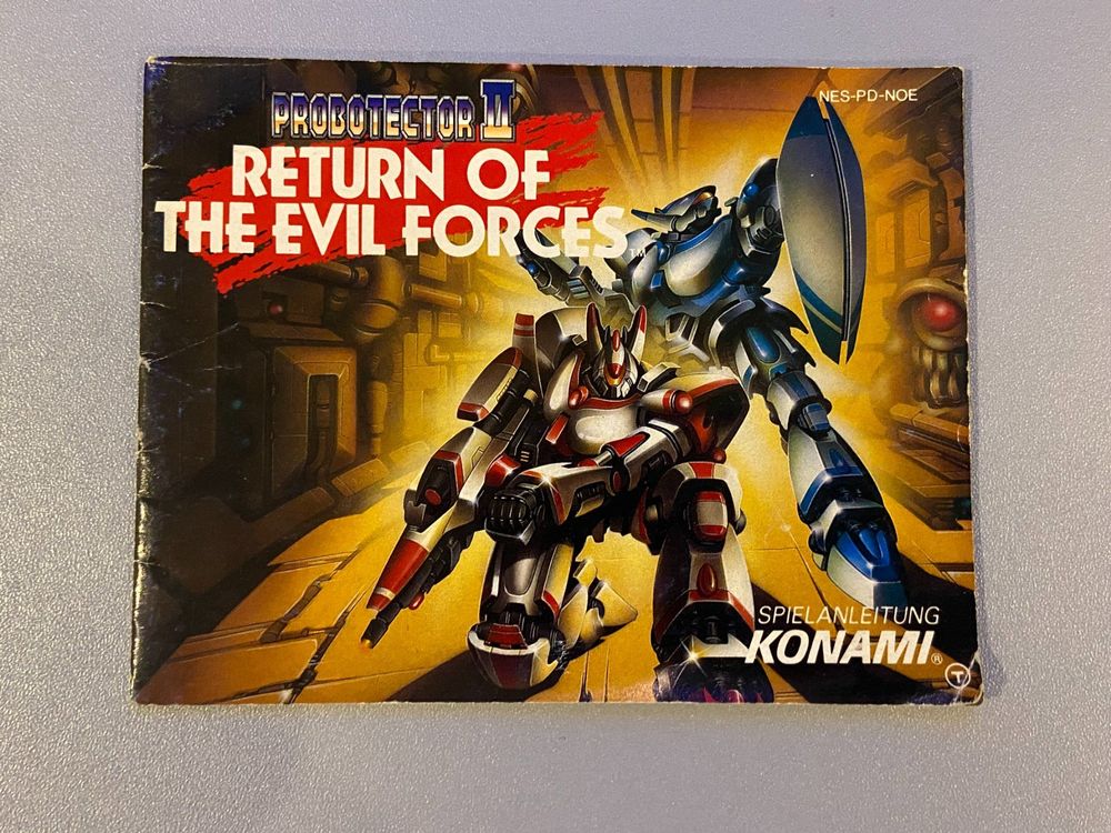 Probotector 2 II Return of The Evil Forces Manual NES (Gebraucht) in ...