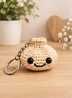 Schlüsselanhänger Dumpling gehäkelt handmade Accessoires