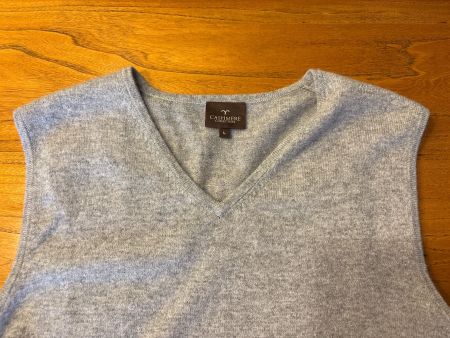 Cashmere äremllos,  Grau Grösse L Top Zustand
