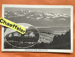 1919 Antike Ansichtskarte Sanatorium Wald ZH, Top Zustand!