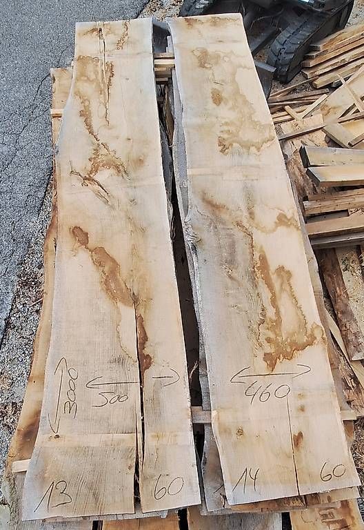 Articoli in legno: Eichenbretter 60mm / 3m / 6 Stück / Lufttrocken – Usato da Waldkirch venduto da bauprofi87 1