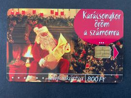 Telefonkarte aus Ungarn. Weihnachten