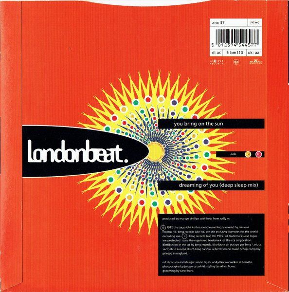 Dischi in vinile: Londonbeat: You Bring On The Sun 7" – Usato da Steinhausen venduto da Vilivinili 1