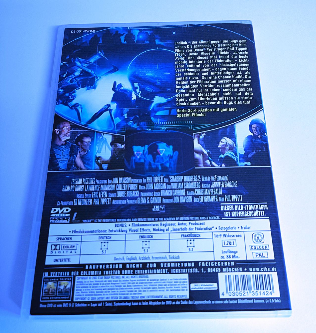 Tutti i DVDs: Starship Troopers 2 DVD – Usato da Köniz venduto da Movieportal007 1