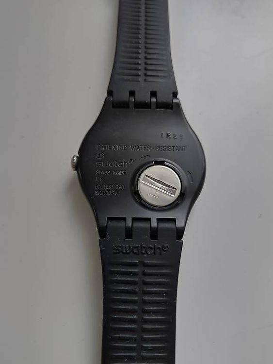Swatch Uhr schwarz 2