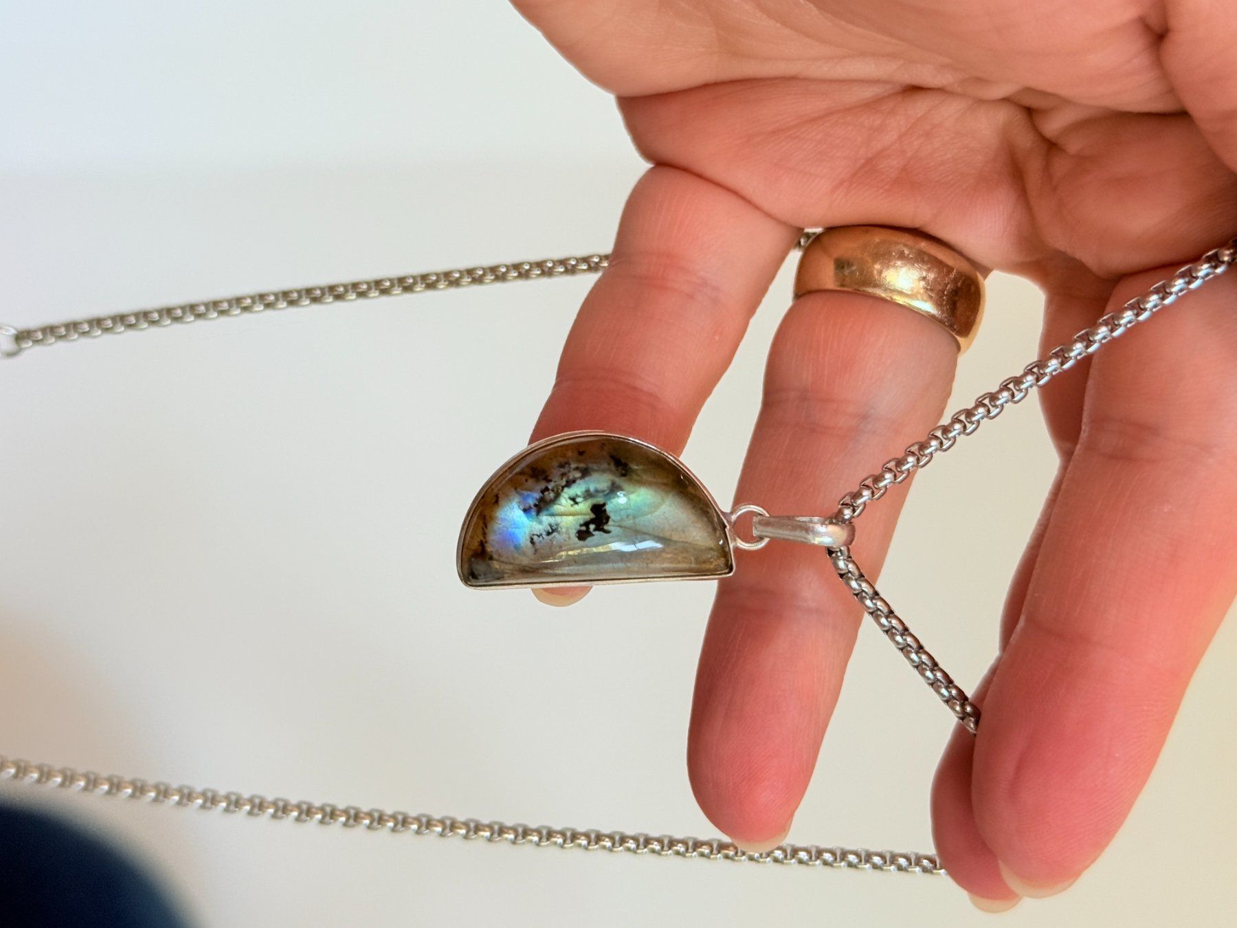 Catenine: Collier avec Labradorite – Nuovo e nell'imballaggio originale da Genève venduto da AWWA 7