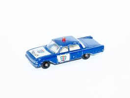 Matchbox Lesney FORD FAIRLANE POLICE CAR No. 55B DUNKELBLAU
