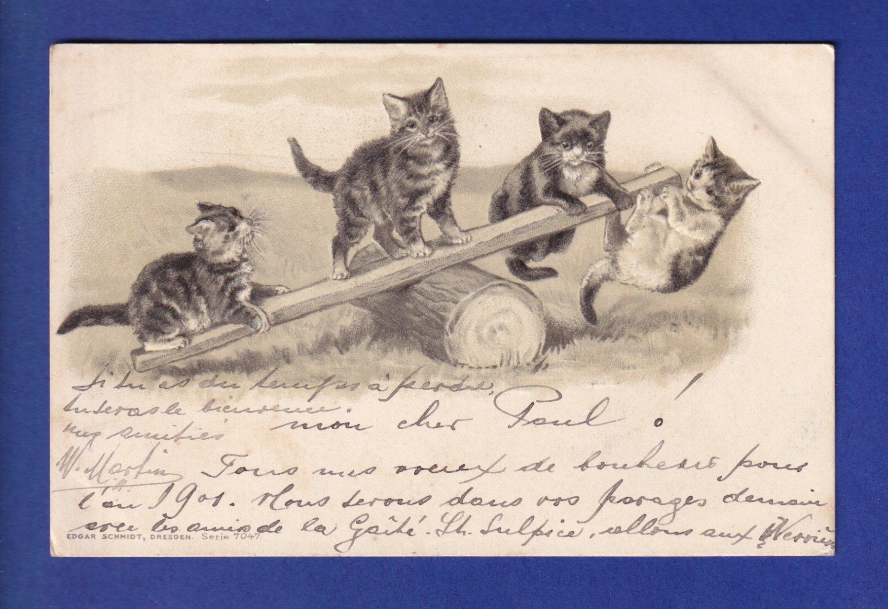 Cartoline postali: CHAT - Chatons au tape-cul – Usato da Pully venduto da nicecards-shop