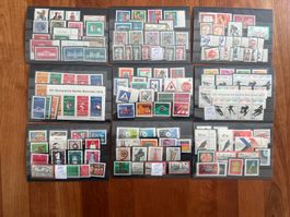 Lot Deutschland ** ab 1970 auf 9  Steckkarten   (G606)