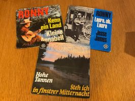3 Schallplatten Ronny 7 Zoll Singles gebraucht