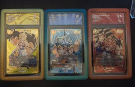 Lot de 3 Cartes Gradées Dragon Ball CollectAura JAP