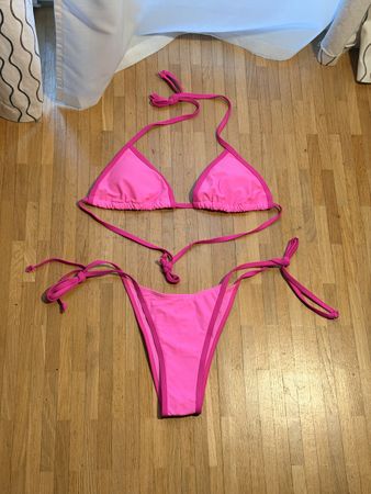 Maillot de bain rose 2 pièces