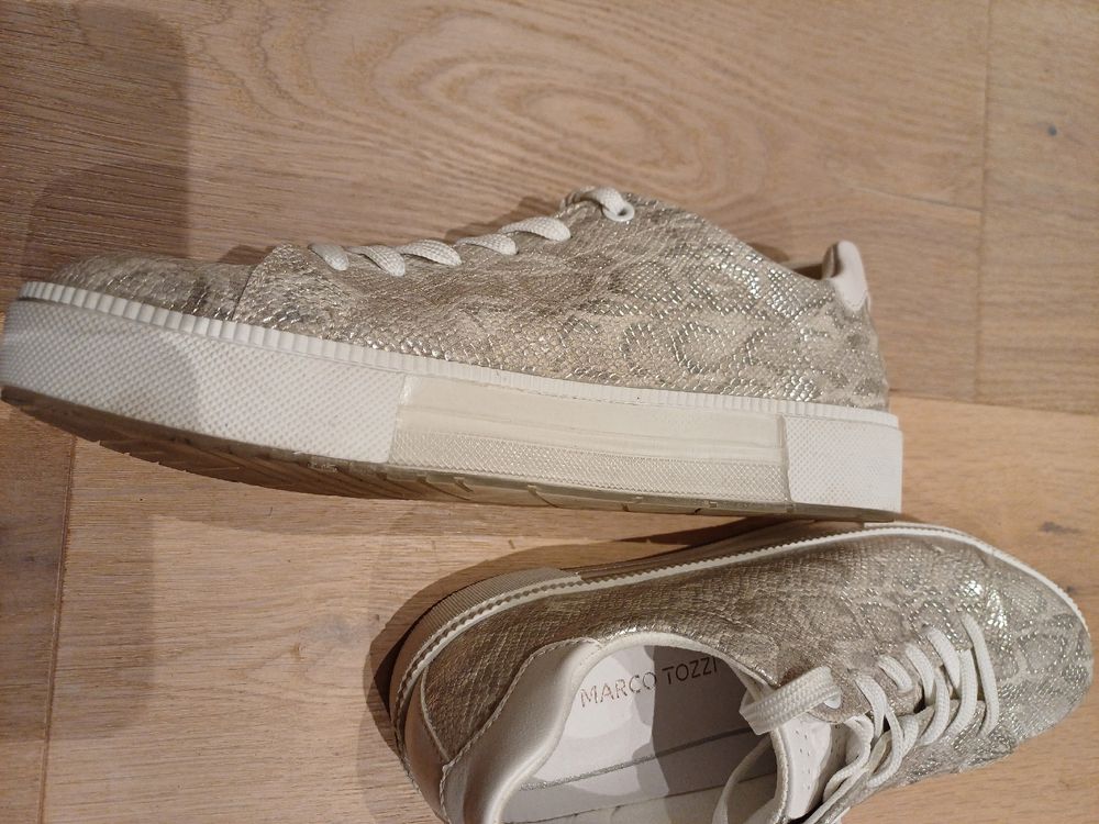 MARCO TOZZI Scarpa bassa da donna stringata con zip glitter