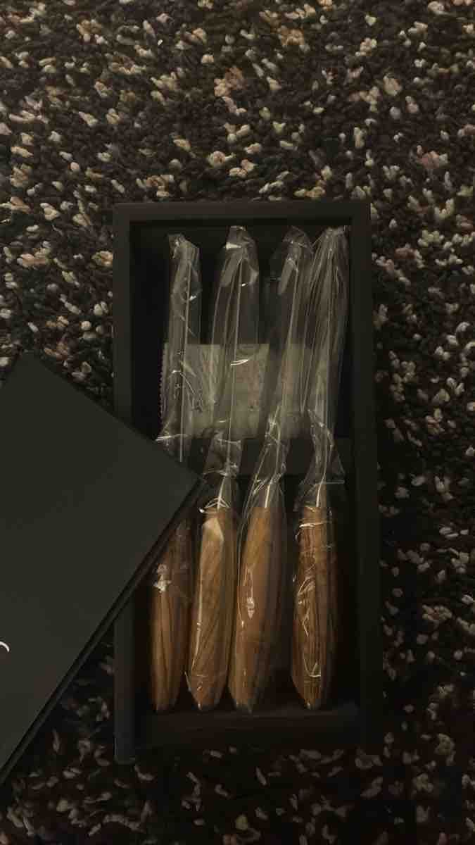 Coltelli: Käfer Steak Messer-Set 4-teilig Holzgriff neu – Nuovo e nell'imballaggio originale da Zürich venduto da bucktown11 2