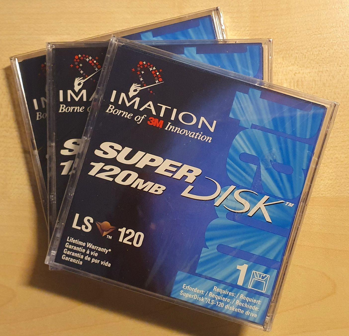 Disques durs: LS 120  Super Disk von Imation – Neuf avec emballage d'origine à Rüti ZH par Noldisax 2