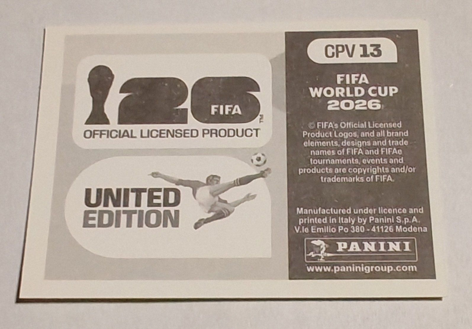 Panini Carte collezionabili: Team Cap Verde - CPV 13 – Nuovo (secondo la descrizione) da Rietheim venduto da Squaley 1