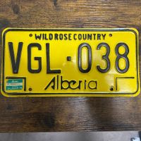 🇨🇦 Autoschild, Alberta VGL-038 - Kanada 