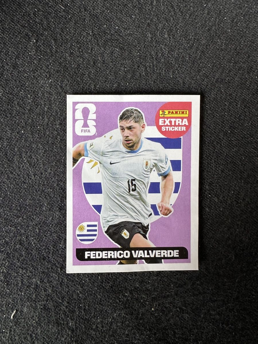 Panini Carte collezionabili: FEDERICO VALVERDE EXTRA STICKER PANINI WM 2026 – Nuovo (secondo la descrizione) da Binz venduto da Cediboy
