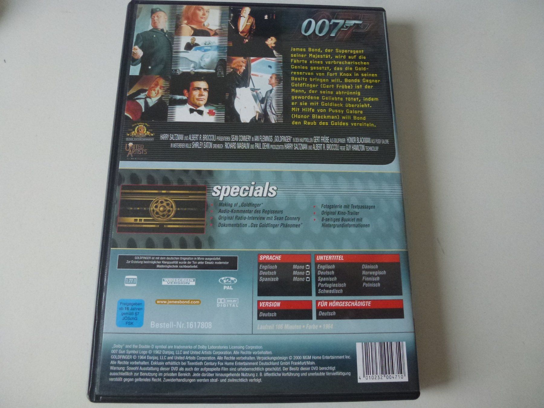 Tutti i DVDs: James Bond: Goldfinger (DVD) – Usato da Bern venduto da Frebo 1