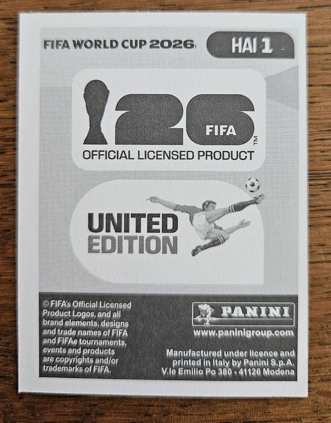 Panini Carte collezionabili: Panini Sticker WM 2026 - HAI 1 – Nuovo (secondo la descrizione) da Reinach BL venduto da BaselStar 1