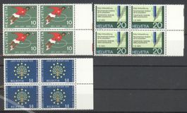 1970, Sonderpostmarken II, Viererblöcke **
