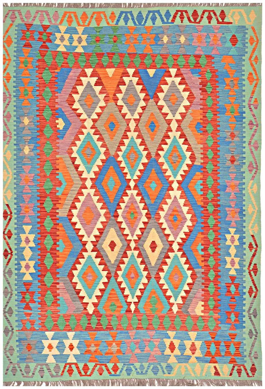 Kelim Tappeti: Oriente Kelim Teppich 200x300 cm – Nuovo e nell'imballaggio originale da Lahore venduto da Fairways79