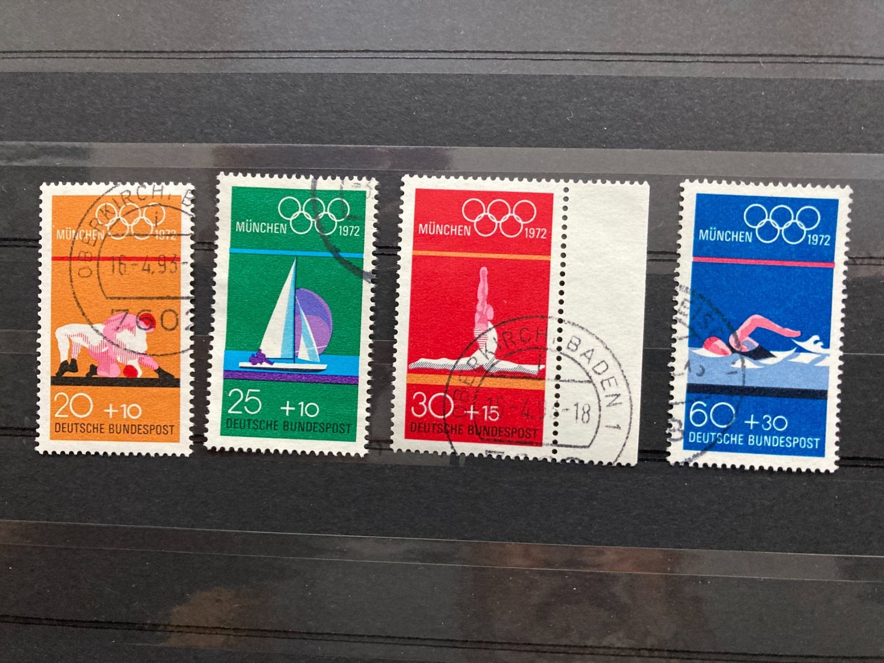 Tutti i francobolli: BRD 1972 Satz Olympiade München gestempelt – Usato da Liestal venduto da schnueps