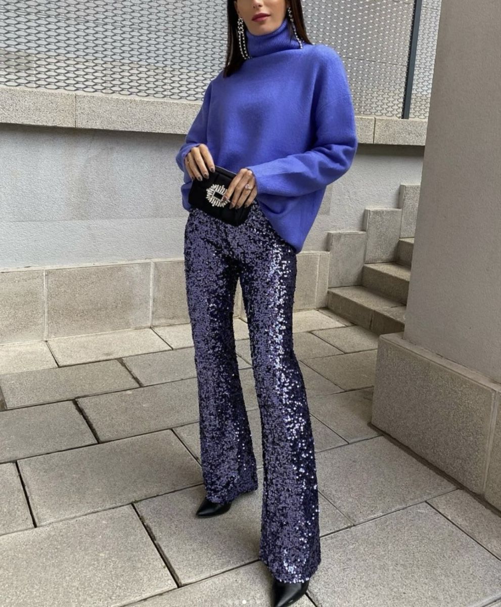 Zara Pullover & Sweatshirts: ZARA violetter Strickpullover Größe S neu – Neu (gemäss Beschreibung) aus Affoltern am Albis von Vsyra 1